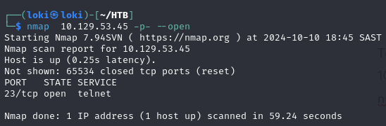 nmap scan output